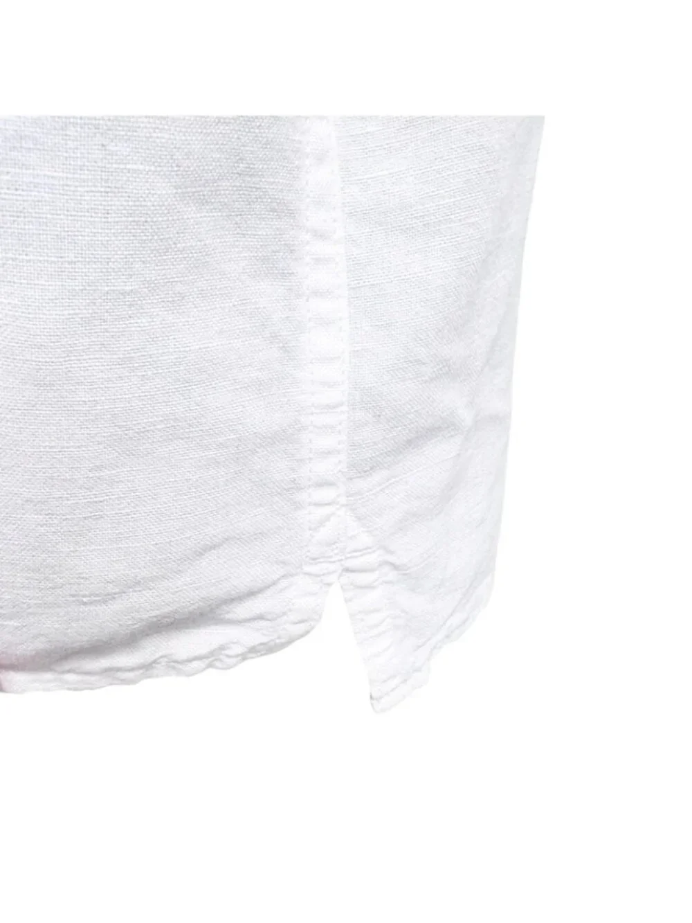 Linen-Blend White Banana Republic Button Down Cuba SS Shirt White Men’s XL TALL